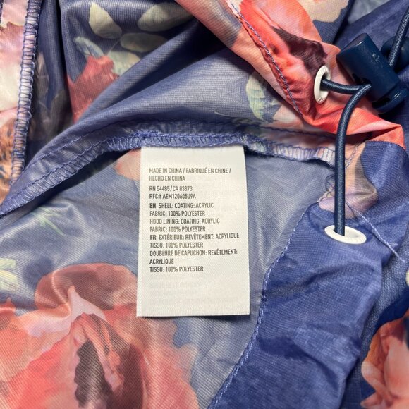 American Eagle Outfitters windbreaker blue with floral pattern & zipped … - Picture 6 of 6